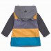 RAINCOAT WITH HOOD AND ZIPPER FOR BOYS GREY MAMMOUTH