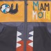 RAINCOAT WITH HOOD AND ZIPPER FOR BOYS GREY MAMMOUTH