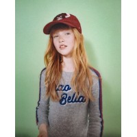 IKKS ROBE PULL GRISE FILLE