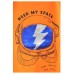 Reversible sequin and print t-shirt ORANGE