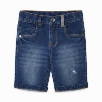 BERMUDA DENIM MENSAJE NIÑO MARINO BERMUDA DENIM MENSAJE NIÑO MARINO