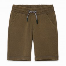 BERMUDA PUNTO CORDONES NIÑO VERDE RAW COTTON