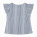 BLUSA PLANA FANTASÍA LAZO NIÑA AZUL KAMOGAWA