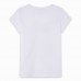 CAMISETA PUNTO BOLSA CON FRUTAS NIÑA BLANCA LEMONADE