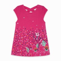 VESTIDO PUNTO ESPALDA CRUZADA NIÑA ROSA WILD LOVE