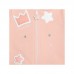 PINK PLUSH AND JERSEY 3 PIECES SUIT FOR GIRLS LUNA LLENA